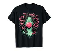 Bubblegum Medusa Mythology Snake Hair Goddess Feminist T-Shirt