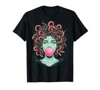 Bubblegum Medusa Mythology Snake Hair Goddess Feminist T-Shirt