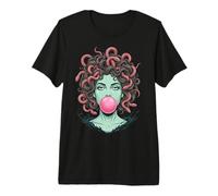 Bubblegum Medusa Mythology Snake Hair Goddess Feminist T-Shirt Haut de Gamme