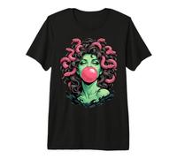 Bubblegum Medusa Mythology Snake Hair Goddess Feminist T-Shirt Haut de Gamme