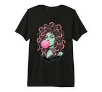 Bubblegum Medusa Mythology Snake Hair Goddess Feminist T-Shirt Haut de Gamme
