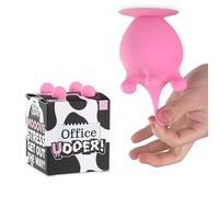 Bubblegum Stuff Office Udder Squishy Silicone Vache Pelle Soulage le Stress Ventouse Jouet discret Cadeau pour les collègues, les patrons ou tout le monde