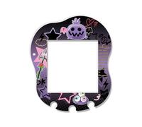 BUBBLELOGUS Autocollant holographique laser pour Tamagotchi Uni - Autocollant de plaque faciale à faire soi-même - Peau de protection scintillante pour animal virtuel - (pour uni-diable noir)