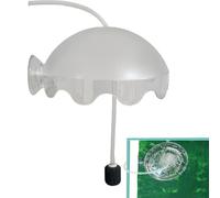 Bubbler d'air d'aquarium, dispositif d'oxygène dissous Kit d'aérateur | Couvre-éclaboussures en acrylique, bouclier étanche pour le pêche à la pêche