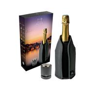 Coffret rafraichisseur Frizz gris et bouchon à champagne Line carbone Peugeot