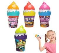 Bubbles for Kids, Bubble Toys, 2.36x2.36x3.94 inches, Adorable Ice Cream Design, No Spill, No Messy, Bubble Kit for Travel, Beach Trips, and Backyard Play, Multicolor