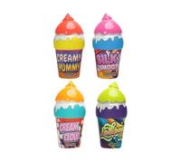 Bubbles Kids, Ice Cream Bubble Bottles, 2.36x2.36x3.94 inches Colorful Fun Design and Child Friendly Formula, Non Spill Toddler Toys for Summer, Travel, Beach, Backyard Activities