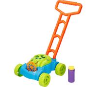 Bubblez Machine à bulles de savon et tondeuse à gazon jouet avec liquide à bulles - Jouets d'extérieur pour enfants à partir de 3 ans - Bleu/Vert/Orange