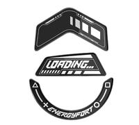 BUBEFSKD 1 lot d'autocollants en verre pour G502 X/G502 X Plus Glass Mouse Skates Upgrades incurvés