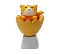 BUBEFSKD 1 PC PBT Personnalisé Dessin Animé Anime Coquille D'oeuf pour Chat Keycap Keycaps Profil OEM Bricolage Clavier Mécanique Cadeaux Cartoon Keycap Keycaps Eggshell