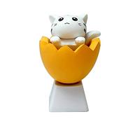 BUBEFSKD 1 PC PBT Personnalisé Dessin Animé Anime Coquille D'oeuf pour Chat Keycap Keycaps Profil OEM Bricolage Clavier Mécanique Cadeaux Cartoon Keycap Keycaps Eggshell