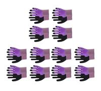 BUBEFSKD 12 Paires De Gants Imperméables Pour Le Jardinage La Pêche L'entrepôt Double Revêtement En Latex Sécurité Anti-perforation Travail Robustes