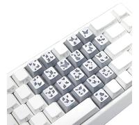 BUBEFSKD 21 codes de lumière par touches avec plan d'affectation artistique papillon et keyset mécanique global Fit Night Use touches rétroéclairées