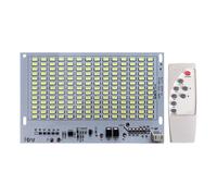 BUBEFSKD 3 panneaux d'éclairage LED solaires 25 W - 200 W, platine intégrée à haute luminosité et minuterie/photocellule/télécommande pour module d'éclairage solaire extérieur résistant aux