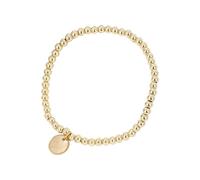 BUBEFSKD 53 Élastique Perlé en Acier Inoxydable Or/Argent De 4 Mm pour Hommes Et Femmes Ajustement Confortable Réglable Bijoux Élastiques De Tous Les Jours pour Femmes