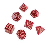 BUBEFSKD 7 Pièces Dés Polyédriques Dragon Jeu De Table Acrylique Multi-Faces pour Jeu Rôle Facile À Lire Fournitures Dés Acryliques Multi-Faces