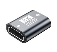 BUBEFSKD Adaptateur HDTV 2.1 Femelle Prolongateur en Aluminium Connecteur 8K @ 60Hz 4K @ 240Hz 48Gbps pour Projecteurs De Divertissement À Domicile HDTV Coupleur