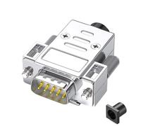 BUBEFSKD Adaptateur industriel 9 broches mâle 9 broches RS232 RS485 avec boîtier en métal Adaptateur de raccordement sans soudure