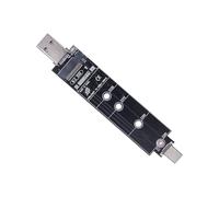 BUBEFSKD Adaptateur USB 3.1 Gen 2 vers disques durs à états fixes Support pour états fixes Taille 2242/2280 Double convertisseur protocole
