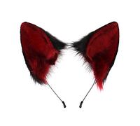 BUBEFSKD Adultes Enfants Dessin animé Oreilles de renard Bandeau en peluche Cheveux Hoop Live Broadcast Rave Noël Cosplay Fête Bandeaux mignons pour femmes Lavage du visage