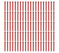 BUBEFSKD Anneaux de jambe numérotés pour le suivi des oiseaux à la ferme, 100 bandes en plastique réutilisables pour l'identification et la surveillance des volailles