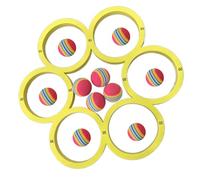 BUBEFSKD Anneaux de lancer colorés lumineux Jouets flottants légers pour piscine Activité en plein air et plage Équipement de sport de plage résistant à l'eau salée