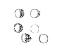 BUBEFSKD Bagues crânes thématiques en alliage sombre pour adolescents adultes Rechercher l'individualité et les énigmes dans vos bagues en alliage de la collection de bijoux, comme décrit