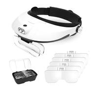 BUBEFSKD Bandeaux haute résolution grossissement avec éclairage LED pour outils d'abeilles de jardin et analyse des matériaux ABS outils d'abeilles