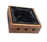 BUBEFSKD Barbecue portable multifonction, four, barbecue à bois, poêle à bois, four de camping extérieur, barbecue à bois durable