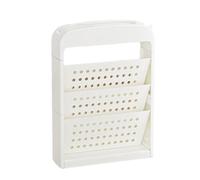 BUBEFSKD Bibliothèque mobile avec roues à plusieurs niveaux Grande capacité Porte-magazines Organisateurs de stockage pour enfants Chariot pour enfants Bibliothèque pour enfants