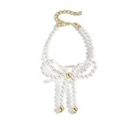BUBEFSKD Boucles D'oreilles/collier À Nœud Délicat Accessoire De Perles Pendentif À Nœud Papillon Bijoux Pour Tenues Décontractées Élégant