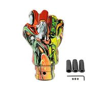 BUBEFSKD Bouton de changement de vitesse manuel en forme de poing en résine motif mixte avec 8 mm 10 12 adaptateurs de protection pour chaussures de moto Dirt Bike Moto Clear Protect Your Shoes Boots
