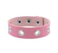 BUBEFSKD Bracelet confortable punk élégant déclaration mode femmes PU texture pour quotidien punk chaîne de main, taille unique, comme décrit