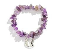 BUBEFSKD Bracelet de perles en pierre naturelle quartz améthyste agate yeux de tigre bracelets hématite pour femmes hommes bijoux 10 couleurs pierre naturelle kit petits bracelets yoga adultes filles