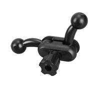BUBEFSKD Bras rotatif à tête double boule 17 mm pour ventilation de voiture et accessoires de navigation Lumière vidéo Support de tablette Balle Raccord articulé