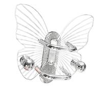 BUBEFSKD Brosse à Cheveux Papillon Acrylique Montage Mural Peignes Créatifs pour Salle de Bain et Chambre Solution de Rangement Étagère Peigne Acrylique