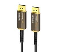 BUBEFSKD Câble à fibre optique DisplayPort longue distance 16K@30Hz 8K@60Hz @240Hz Haute Fréquence de rafraîchissement pour moniteurs Gaming VRs Câble à fibre optique pour PC