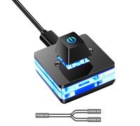 BUBEFSKD Câble d'extension pour ordinateur de bureau, bouton de commutation d'alimentation, télécommande externe pour démarrer l'ordinateur de la carte mère avec câble d'extension de lumière LED