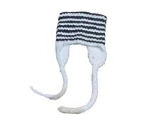 BUBEFSKD Cache-oreilles péruvien d'hiver pour femme - Sherpas - Chapeau de neige tricoté, Noir , taille unique