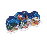 BUBEFSKD Carte de vœux pop-up sur le thème de Noël, cadeau de festival, carte postale, décoration de fête faite à la main, décoration de Noël pour fête de vacances