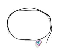 BUBEFSKD Chaîne De Ventre Colorée En Forme De Cœur D'amour Pour Femmes Pendentif Coréen En Velours Mode Fête D'été Bijoux Pour Filles Love Heart Pendant