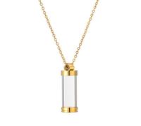 BUBEFSKD Chaîne réglable pour crémation Porte-cendres Pendentif urne Bijou commémoratif Cadeaux Souvenir Cheveux et cheveux