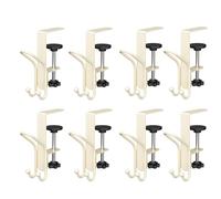 BUBEFSKD Cintre double cheminée pour les décorations de vacances Réglable 0 5 8 5 pouces Manteau Peut contenir 20 livres Sans dommages Crochets antirouille pratiques Crochets antirouille