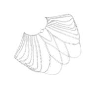 BUBEFSKD Collier D'épaule Pour Hommes En Alliage Accessoires Glands Chaîne De Corps Bijoux Personnalité Pour Les Boîtes Nuit Et Les Célébrations Plage Bijoux Personnalité Mode