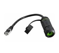 BUBEFSKD Connecteur De sur Panneau Étanche RJ45 Blindé IP68 Cat6 8P8C Coupleur De Câble Ethernet Femelle À Mâle Connecteur Ethernet Étanche pour Réseau Extérieur