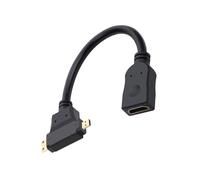 BUBEFSKD Convertisseur multifonction Mini HDMI pour la durée de l'adaptateur, construction en PVC, pour un son clair et vidéo, transmission vidéo, convertisseur de plaque d'or pour appareil photo et