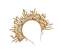 BUBEFSKD Couronnes de Medusa compliquées à la mode avec motif de serpent Décoration de cheveux pour Halloween et costumes de fête à thème Utilisation de coiffes de Medusa