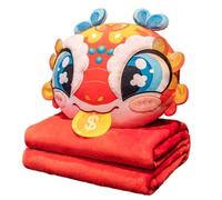 BUBEFSKD Couverture de voyage multi-usages avec coussin en peluche, facile à nettoyer et à maintenir la portabilité