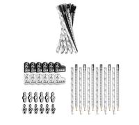 BUBEFSKD Crayons de musique Note Piano Clavier blanc noir avec gomme fournitures de bureau scolaire pour dessiner l'écriture du crayon à note blanche noire avec gomme pour fille