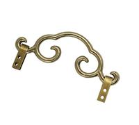 BUBEFSKD Crochet mural en cuivre vintage Cadre en verre décoratif pour la décoration de la maison Ornement suspendu en cuivre robuste avec installation facile Crochet en laiton vintage